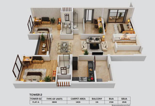 Urban Sereno 3bhk